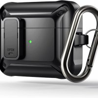 Нов защитен здрав черен калъф кейс за кутия на слушалки Apple Airpods 3 2 1, снимка 1 - Други - 37070034