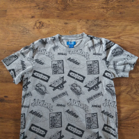 ADIDAS Grey Men's Graphic Tee - страхотна мъжка тениска , снимка 4 - Тениски - 44810154
