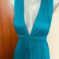 Електриково синя рокля от трико👗🍀S,M👗🍀арт.3010, снимка 1 - Рокли - 33733055
