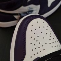 Nike Air Jordan 1 High OG Court Purple Размер 42 Номер Лилави Кецове Обувки Маратонки Нови, снимка 7 - Кецове - 39273699