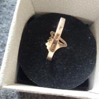 Руски златен пръстен с ест.рубин , снимка 3 - Други ценни предмети - 44549049