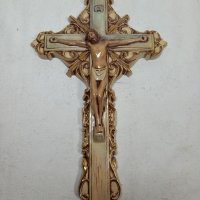 Порцеланов кръст, разпятие, снимка 1 - Декорация за дома - 35606324