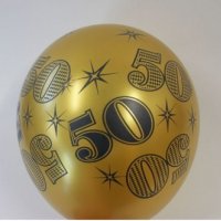 30 - 40  50 години Happy Birthday златен голям латекс балон рожден ден годишнина парти украса юбилей, снимка 2 - Други - 20953640
