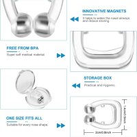 6 БР. Устройства против хъркане, най-новото силиконово решение за спиране на хъркането с магнит, снимка 4 - Други - 42416085