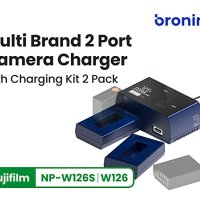 Bronine NP-W126S,NP-W126/Fujifilm/Смарт станция за зареждане на батерии за 10 марки фотоапарати, снимка 7 - Батерии, зарядни - 40726621