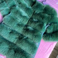 Палто лисица,зелено, снимка 8 - Палта, манта - 30143091