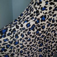 Еластична брандова рокля в леопардов принт "Pescara" Italy / унисайз , снимка 4 - Рокли - 30235408