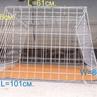 за кучета КЛЕТКА пригодена за Автомобил 101-86-см, метална, СГЪВАЕМА. Подходяща е за средни и едри , снимка 2 - За кучета - 42623977