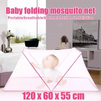 Комарник за легло предпазващ от комари, буболечки, паяци и др., снимка 6 - Спални и легла - 44264922