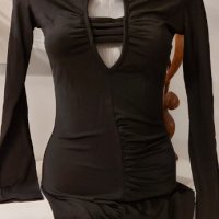 Черна дамска официална рокля размер М/L, снимка 1 - Рокли - 35041250