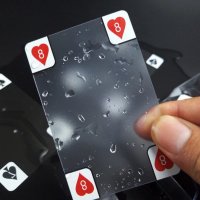 Прозрачни PVC Водоустойчиви пластика карти за игра на покер БЕЛОТ, снимка 2 - Карти за игра - 31727522