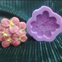 Трилистна детелина цветя силиконов молд форма за шоколад калъп сапун гипс, снимка 1 - Форми - 22536749