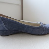 Удобни обувки, естествен велур, 39, сини, снимка 4 - Дамски ежедневни обувки - 31284654