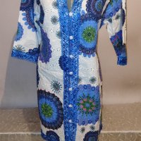 Елегантна индийска памучна рокля р-р М, снимка 2 - Рокли - 42221419