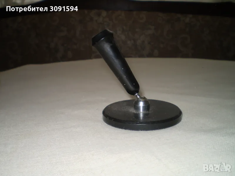 Стара черен бакелит поставка за писалка, снимка 1