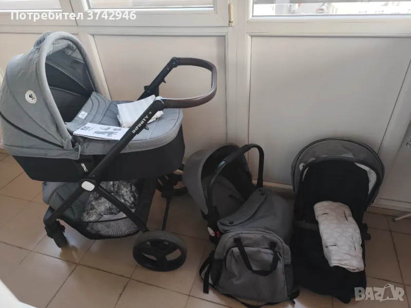 Количка 3 в 1 Lorelli Infinity  - кошчето за кола е подарено !, снимка 1
