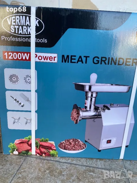 Месомелачка електрическа МК12 MK 12 с маслен редуктор, снимка 1