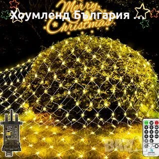 Красива коледна украса за дърво тип мрежа, снимка 1