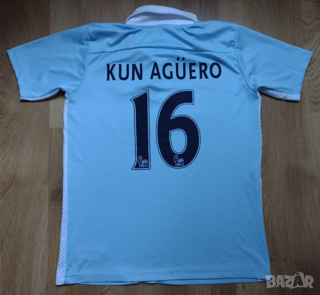 Manchester City / #16 Kun Aguero - детска футболна тениска на Манчестер Сити, снимка 1