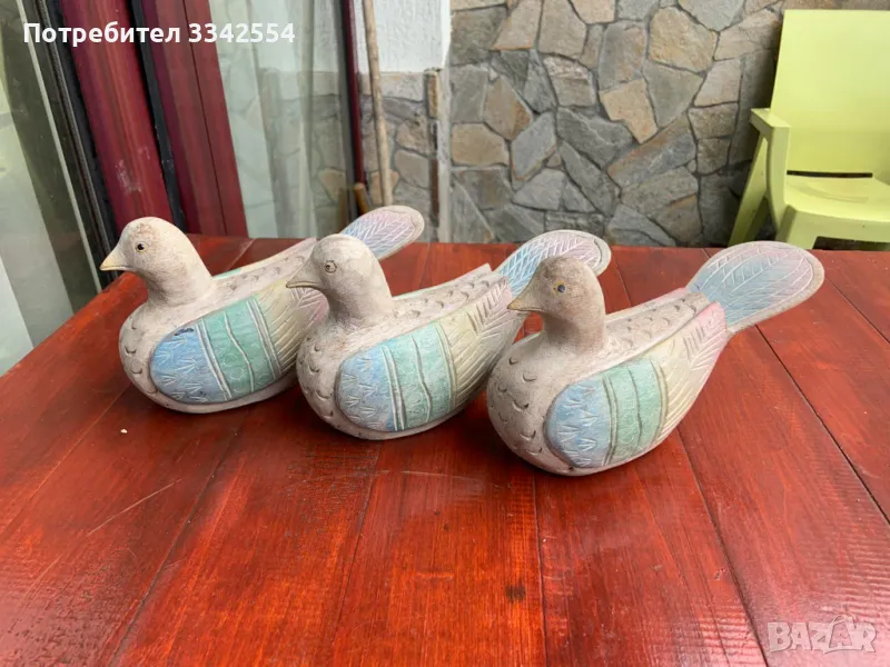 ПИЛЕ ГЪЛЪБ ПТИЦА ФИГУРА ДЪРВО ДЪРВОРЕЗБА РИСУНЪК-3 БР., снимка 1