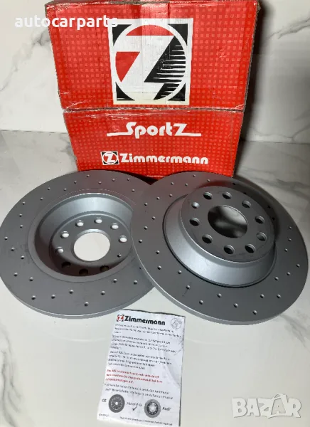 Спирачни дискове ZIMMERMANN за Audi TT, Q3, SEAT Alhambra, VW Golf 7, Touran, Sharan , снимка 1