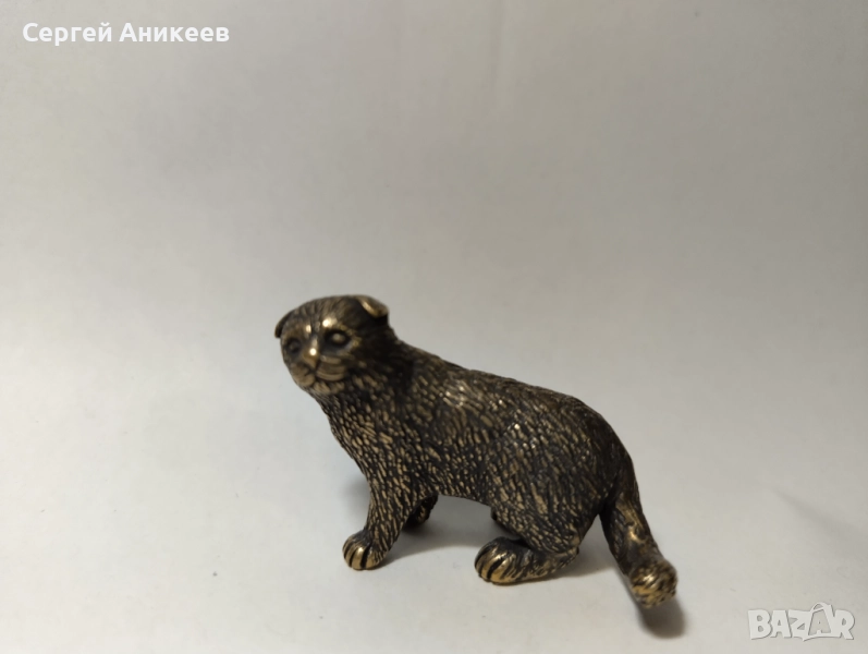 Бронзова статуетка "Котка", снимка 1
