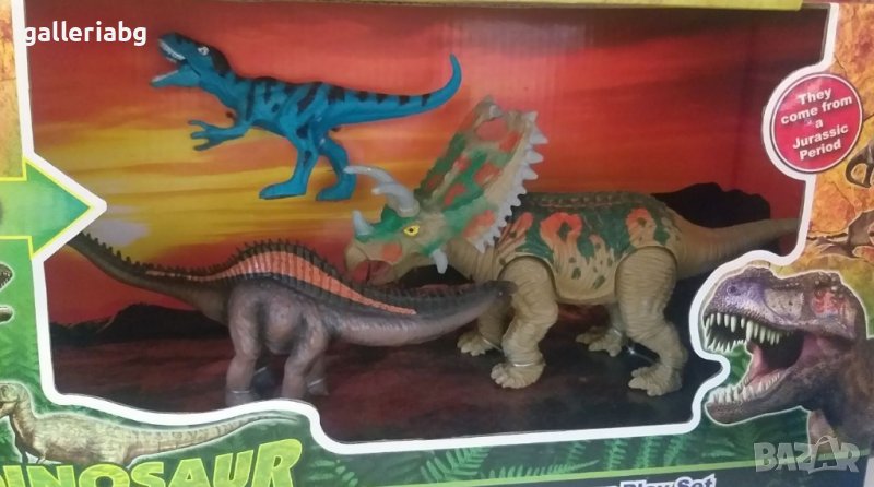 Сет от 3 фигури на динозаври, снимка 1