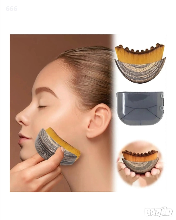 Четка за лицев контур за лимфен дренаж, 1 бр., снимка 1