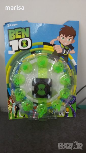 Часовник Бен Тен с 10 броя фигури, звук и светлина, блистер - 0262, снимка 1