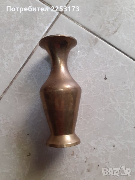 Стара месингова ваза, снимка 1