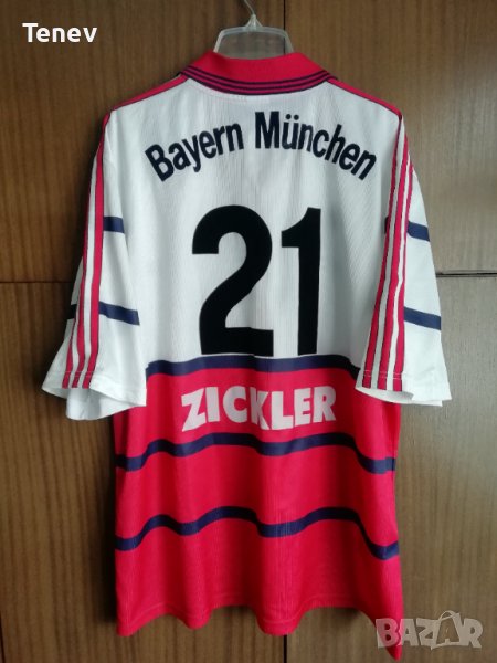 Bayern Munich Zickler #21 Adidas 1998/1999/2000 оригинална тениска фланелка Байерн Мюнхен XL, снимка 1