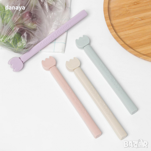 2800 Щипки за запечатване на торбички и пликове, 4 броя, снимка 1