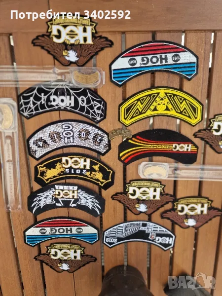 Нашивки -пачове от събори на членове на Harley  Davidson , снимка 1