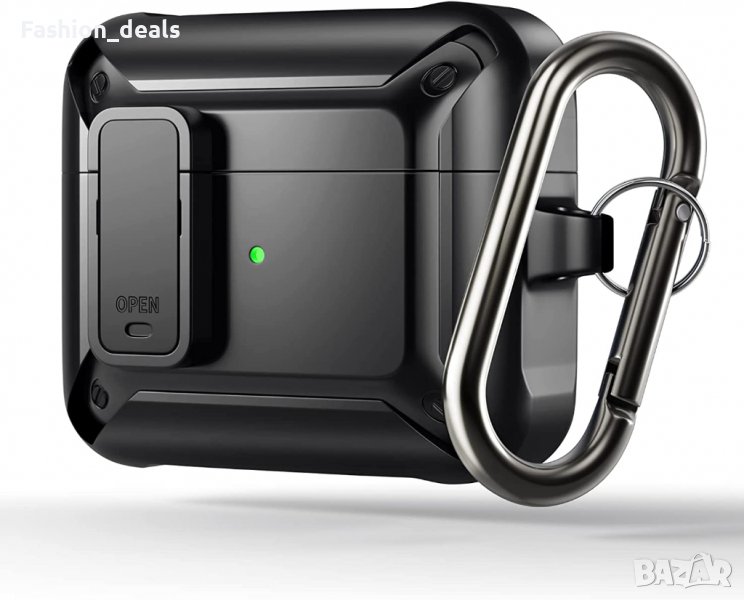 Нов защитен здрав черен калъф кейс за кутия на слушалки Apple Airpods 3 2 1, снимка 1