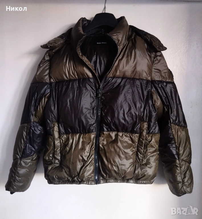 Яке за дете, цвят кафяв и черен, снимка 1