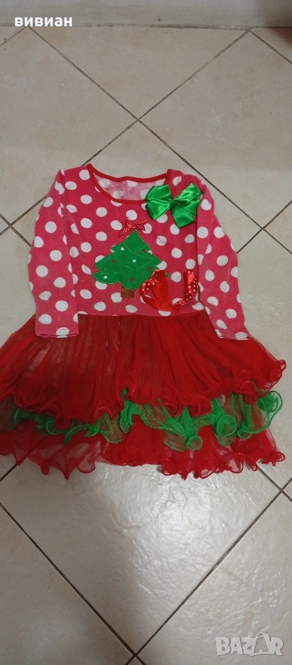 детска коледна рокличка , снимка 1