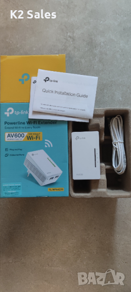 Powerline адаптер TP-Link AV600 TL-WPA4220, снимка 1