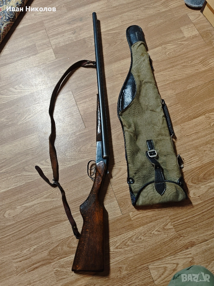 Продавам ловна пушка - успоредка, ИЖ, модел 43 Е, кал.12х70, 72 см., снимка 1