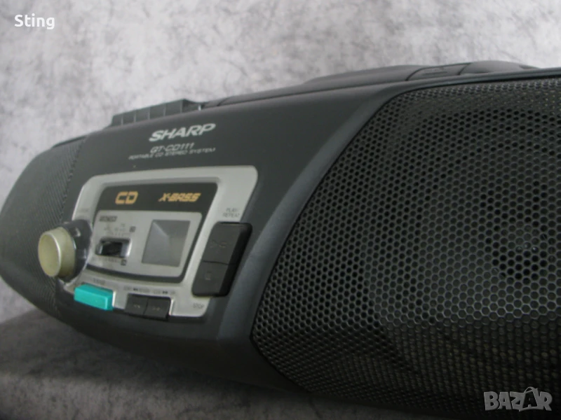 SHARP QT-CD 111 BOOMBOX Радиокасетофон CD от 80те Отличен, снимка 1