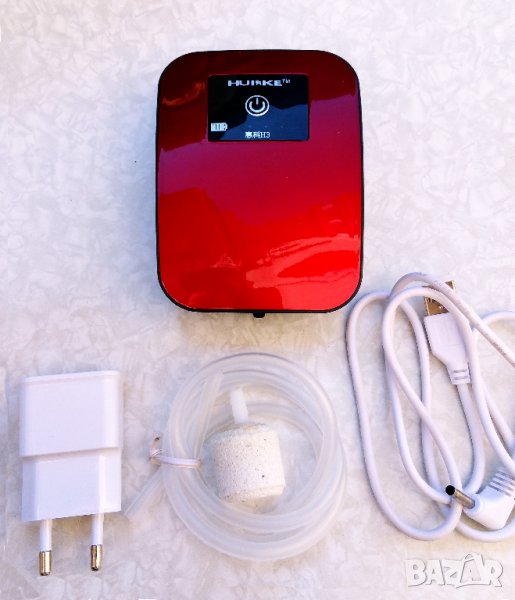  Помпа за рибки за стръв Н2, работеща на 12 V, USB и на соларен панели, снимка 1