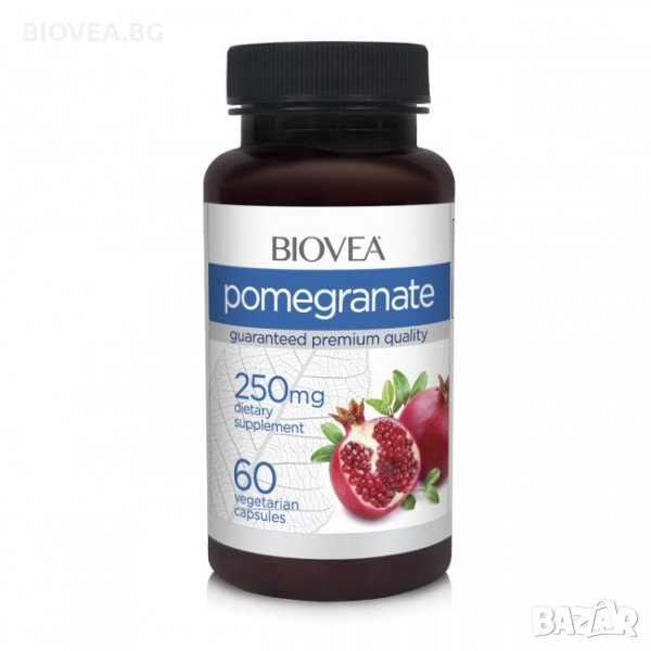 Хранителна добавка Biovea POMEGRANATE 500mg-Продуктът е със срок на годност до 05/2024г, снимка 1