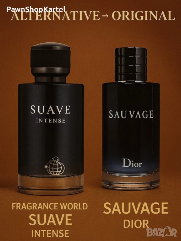 Мъжки Парфюм Fragrance World Suave Intense EDP 100 мл., снимка 1