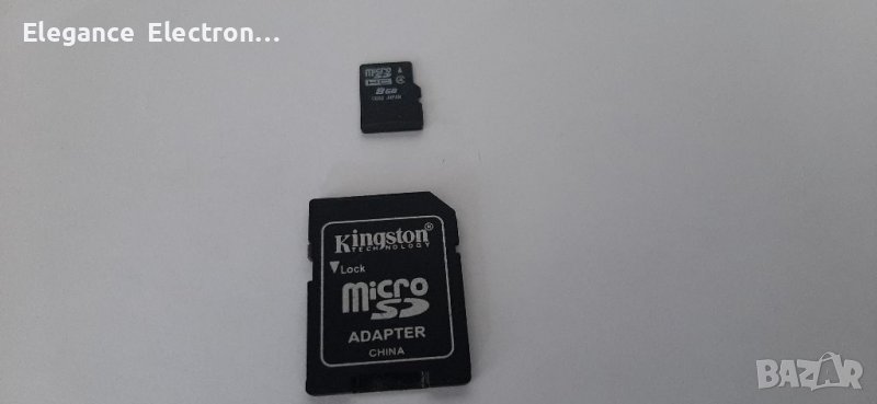 Карта-памет Kingston 8GB micro SDHC SD адаптер , снимка 1