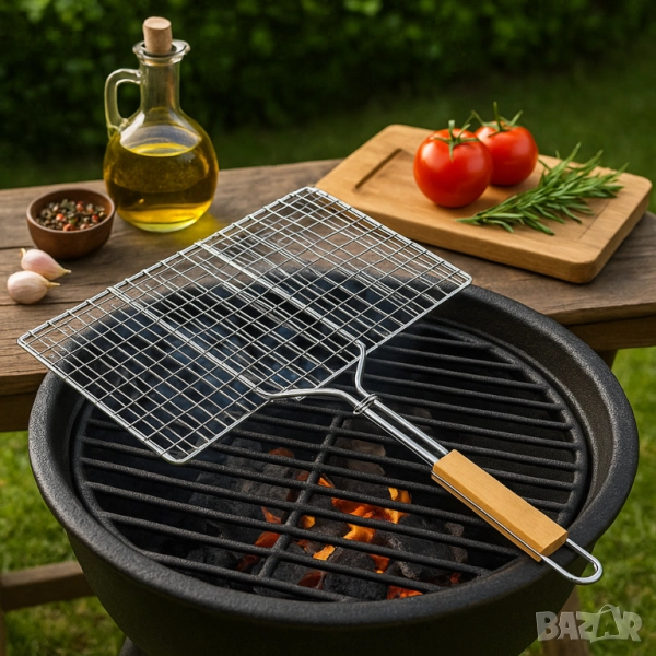 Скара за барбекю за бургери Muhler 32x19x47.5см / 32x19x48 см, снимка 1