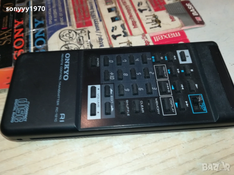 ONKYO R1 RC-121C CD/TAPE REMOTE CONTROL-ВНОС SWISS 2110251536, снимка 1
