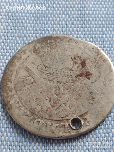 Сребърна монета Орт 1621г. Сигизмунд трети Полша 13745, снимка 1