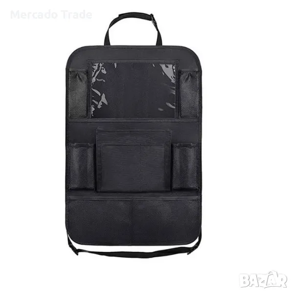 Детски органайзер за седалка Mercado Trade, За кола, Черен, снимка 1
