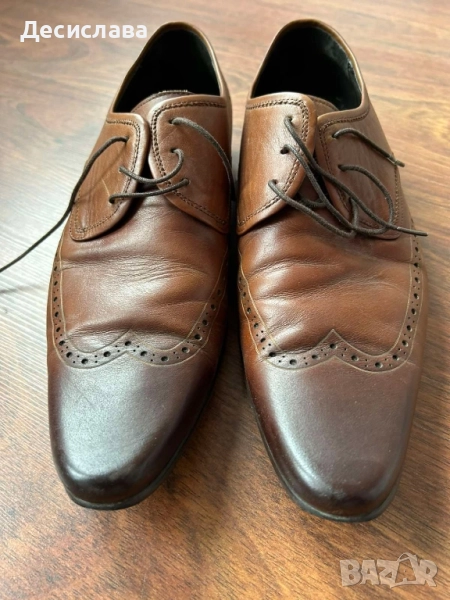 Мъжки кожени обувки, естествена кожа , 45 номер, снимка 1