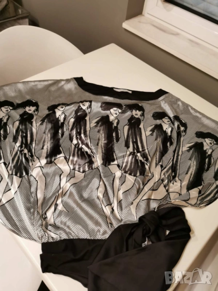свободна блуза от сатен, снимка 1