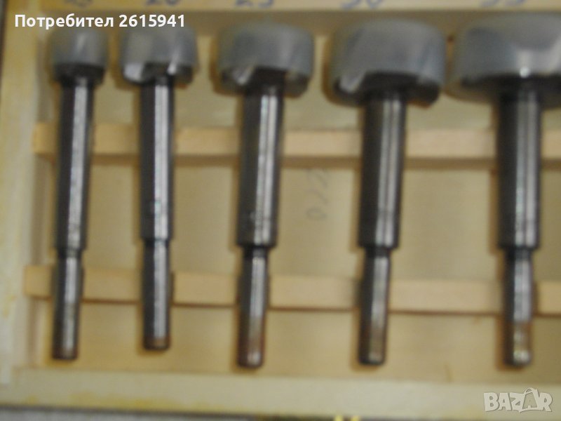 Немски Комплект 5 бр. Фрезери за Дърво За Отвори-ф15-35мм-Нови, снимка 1